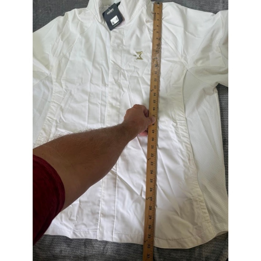 Starbury Stephon Marbury Mens White Mesh Panel Windbreaker Jacket XL STAR40161 - Picture 7 of 7